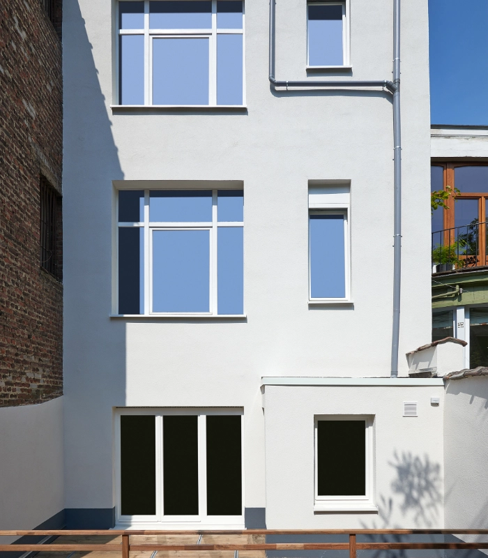 Nowoczesna elewacja budynku mieszkalnego